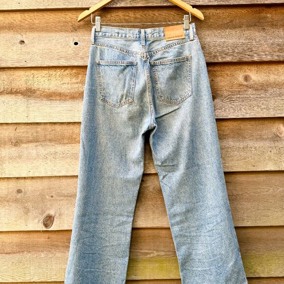 Denim Forum Farrah High Rise Wide Leg sz 27 - Picture 3 of 13